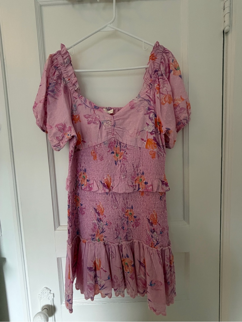 LoveShackFancy Jarrah Dress - royal pink berry